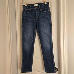 Madewell Dark Wash Straight Leg Denim Jeans, Size 29